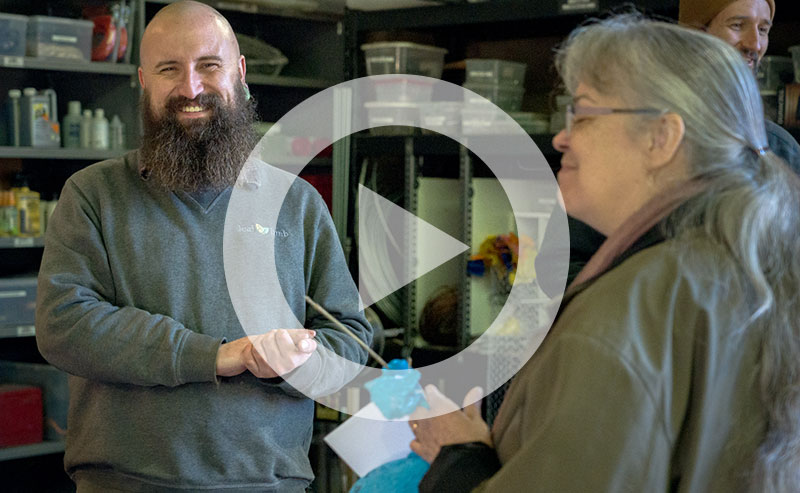 A winter celebration event with holiday festivities and community gathering.